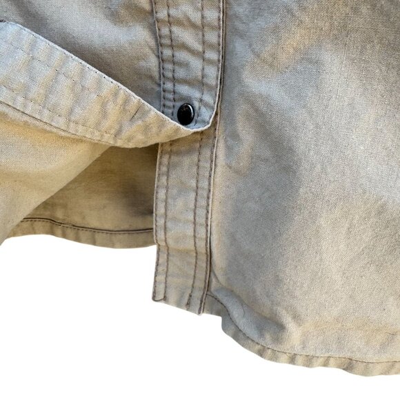 Pseudonyms Vintage Womens Long-Sleeve Snap Closure Beige Flap Pockets Jacket L - Picture 11 of 11